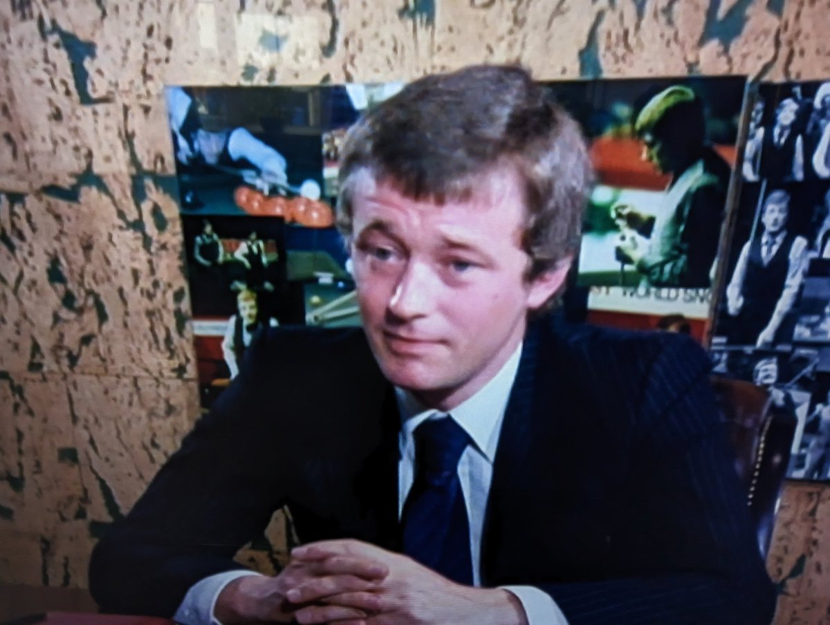 A young Barry Hearn talking about then snooker's dominating star in the 1980s Steve Davis @BarryHearn #snooker