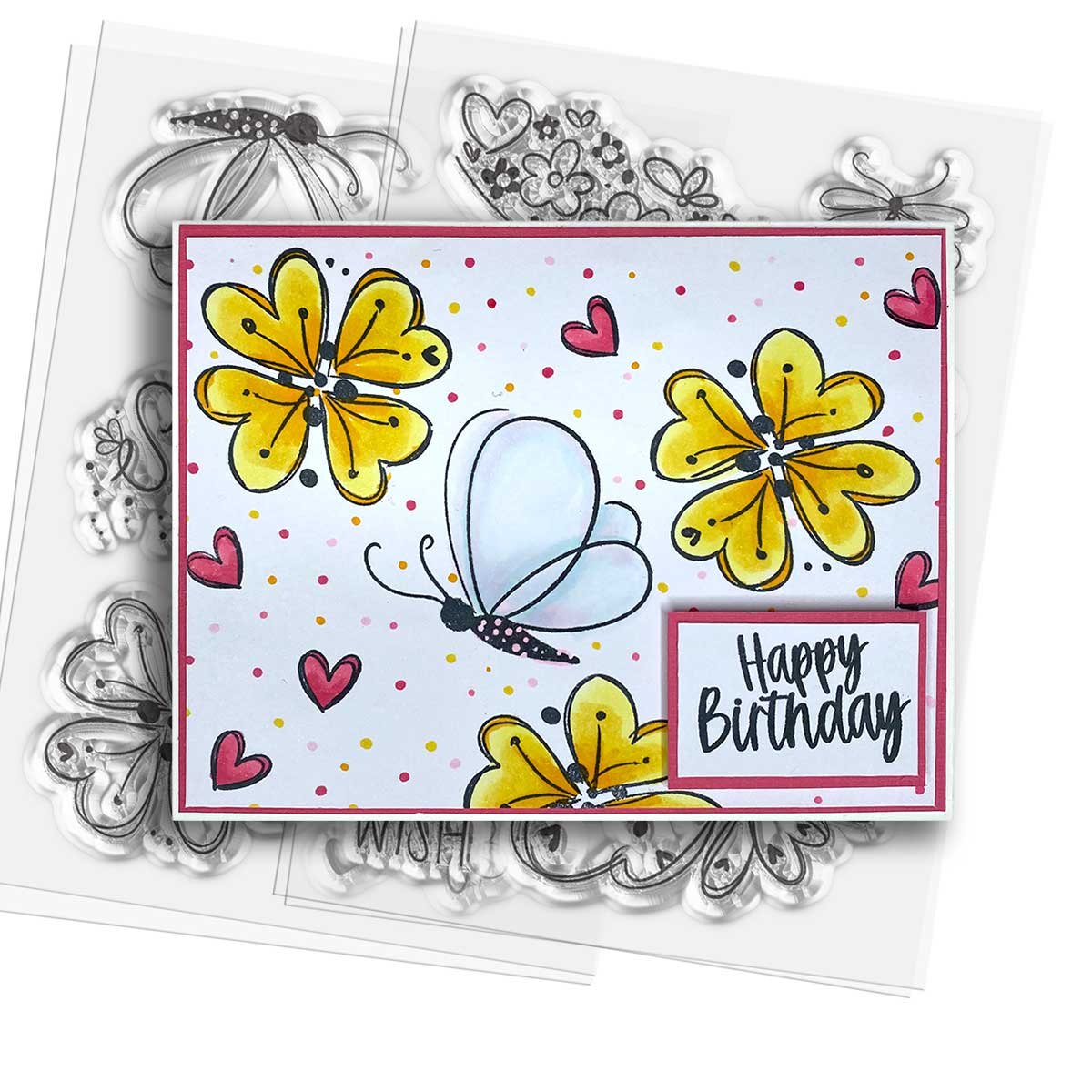 Polka_doodles's tweet photo. Make a heart fluttering 🦋 handmade card with the gorgeous new Hearts & Flowers Stamps & Stencils! 💛 #cardmaking #creativecardmaking #craft #crafty #diycards #handmadecards #scrapbooking #flowerstamp #flowercard #stamping https://t.co/qZlpuCKFaw https://t.co/eL5en4d1CX