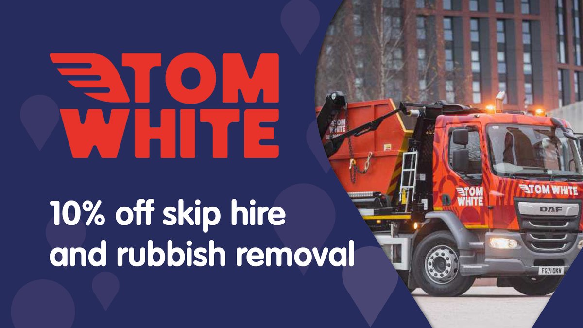GoCVcard's tweet photo. ⚒️ It's DIY season
#GoCV has partnered with @TomWhiteWaste to offer 10% discount on skip hire and rubbish removal.
Full details on how to redeem this offer is on the #GoCVapp
Register for Go CV - https://t.co/kItMPPN2NN
Download the app today - https://t.co/r4EdbkIQk8 https://t.co/IUdphXdfCu
