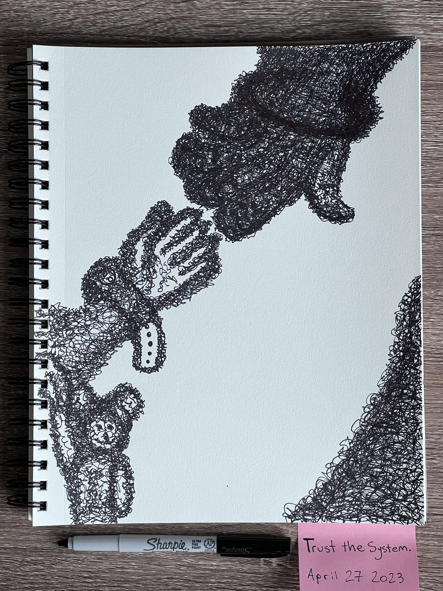VLVLArt's tweet photo. Trust the system.
#hands #art #sketchbook #monochrome #blackandwhite #drawingoftheday #medical #giveahand #takeahand https://t.co/ReCRTkjtpU