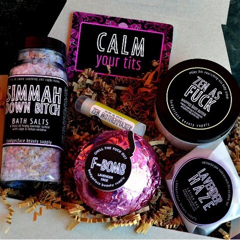 Perfect for your friend who needs to calm her tits this mother's day. 

#calmyourtits #newmom #selfcare #mothersday #mothersdaygift #giftformom #thursday #skin #moms #mother #firstmothersday #ctfo #pamper #funny #giftset #skincare #bathgiftset #spagiftse… ift.tt/krndKXy