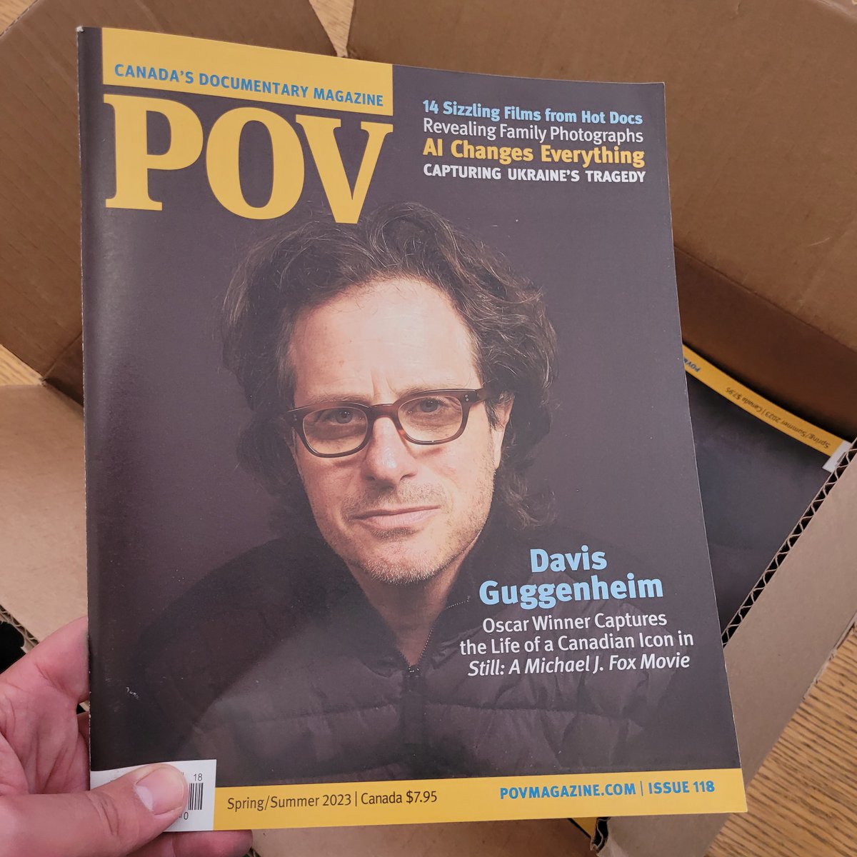 Fresh from the printer! #POV118 is en route to subscribers. 

📝: <a href="/GlassmanMarc/">Marc Glassman</a> <a href="/TomWhite/">Tom White</a> <a href="/filmfest_ca/">Jason Gorber</a> <a href="/susangcole/">Susan G Cole</a> <a href="/SmallMind/">Courtney Small</a> <a href="/_rachelkh/">Rachel Ho</a> <a href="/_lbutetroch/">Laurence Butet-Roch</a> <a href="/maddylns/">Madeline Lines</a> <a href="/redroomrantings/">Justine Peres Smith</a> <a href="/silafaen/">Gesilayefa (she/her)</a> @patmullen87 and in their POV print debuts, <a href="/danitasteinberg/">danita</a> &amp; <a href="/nopecon/">connor garel</a>!