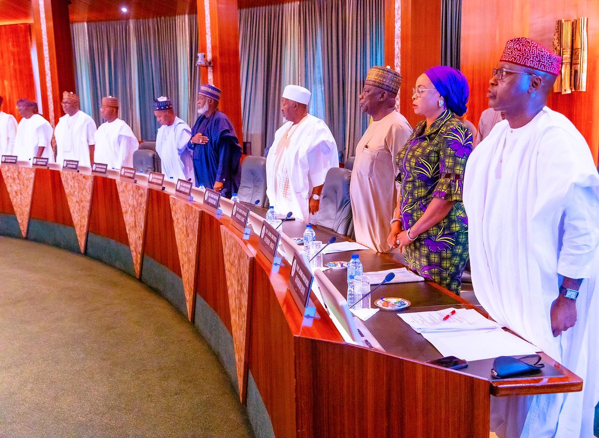 Vice President Yemi Osinbajo SAN presides over the Valedictory National Economic Council Meeting at the Statehouse,
Abuja. 27th April, 2023. 📸 <a href="/tolanialli/">Tolani Alli</a>
