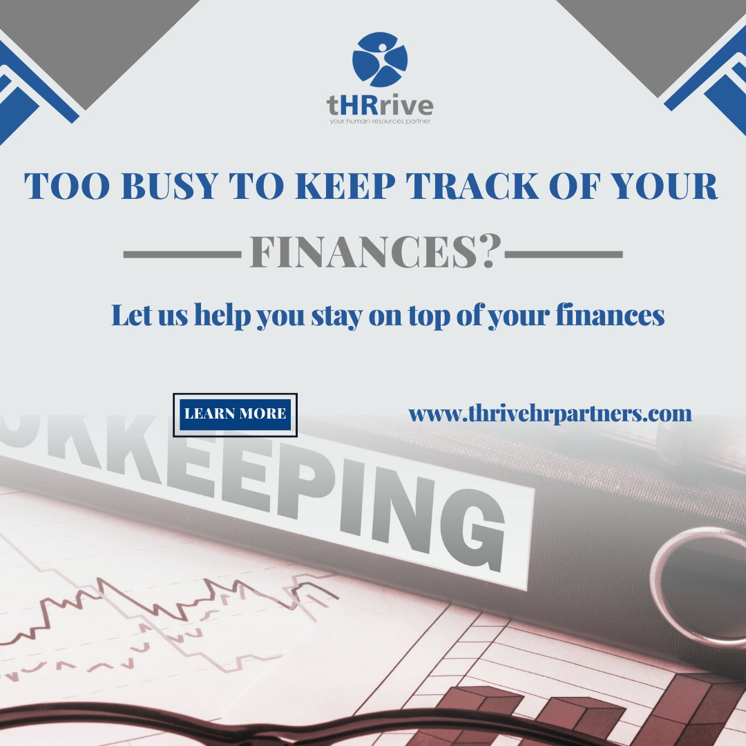 thrivehrconsult's tweet photo. 👋 Hey there! Are you tired of feeling overwhelmed with keeping track of your finances?💸 We know it can be stressful, but don't worry - @thrivehrpartners is here to help! 🙌

CLICK https://t.co/r7cqyeJkx3 to learn more and start thriving! 💰

#finance #moneymanagement #budgeting https://t.co/j7zFMFQoIS