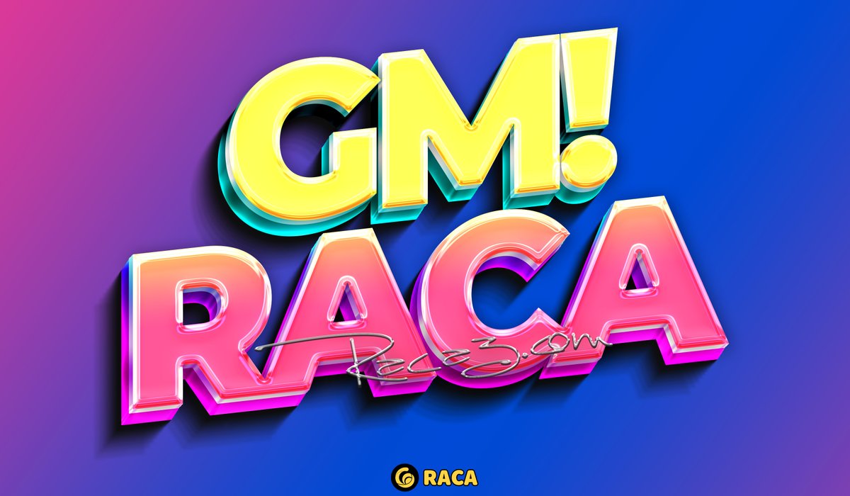 RACA_3's tweet photo. GM ☕️
#RACA $RACA #RACAfamily #Web3 https://t.co/btRUmKLpaS