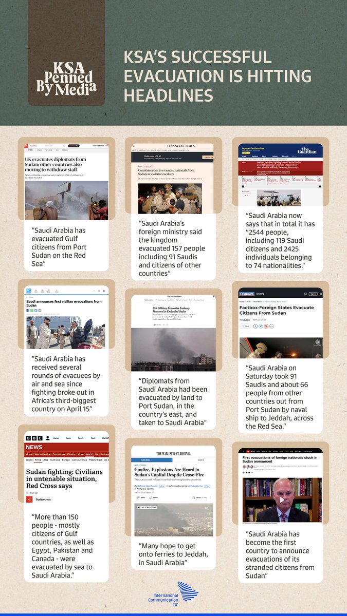 The Kingdom has been making headlines for days since its evacuation procedures started in #Sudan. #KSAPennedByMedia