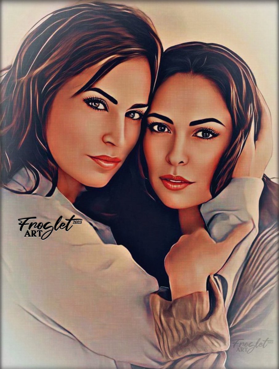 venicetheseries's tweet photo. Take a look at this lovely portrait @frogletland created of Gina and Ani yesterday for Lesbian Visibility Day! https://t.co/feqq8kJje2