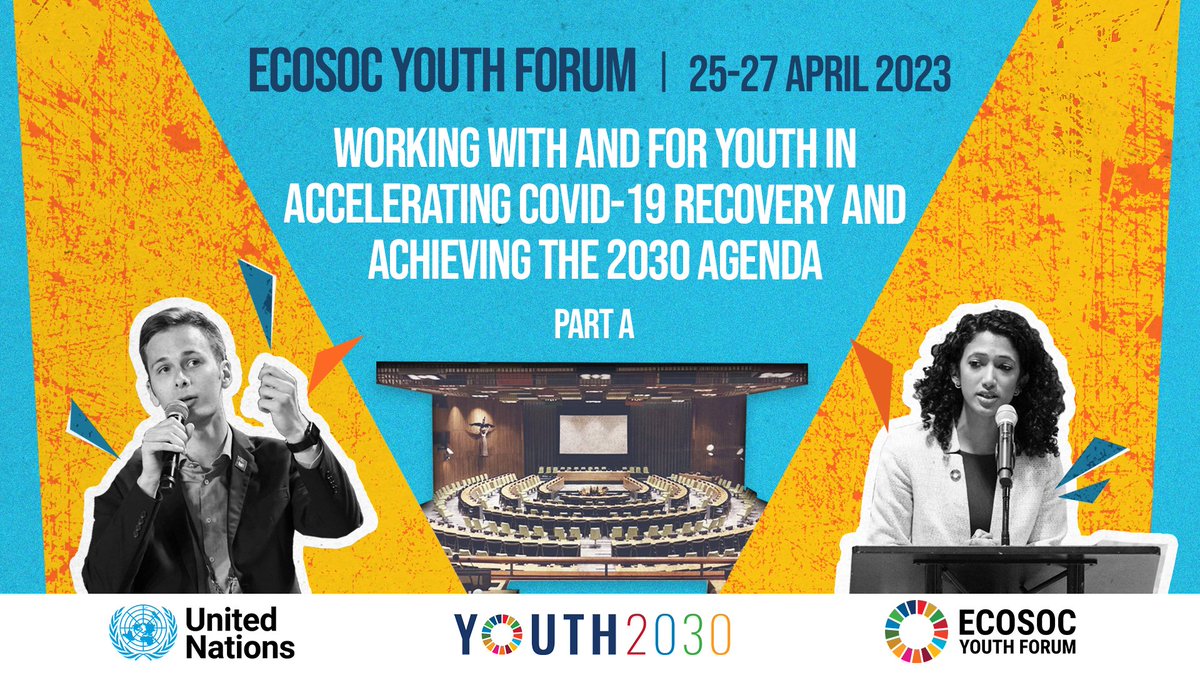 Young people also need #DecentWork.

The UN ECOSOC #YouthForum focus on experiences and best practices in promoting youth-led innovations for decent jobs for youth. #Youth2030

🎦 ECOSOC Youth Forum: Financing our future
🔗 live.ilo.org/events/ecosoc-…