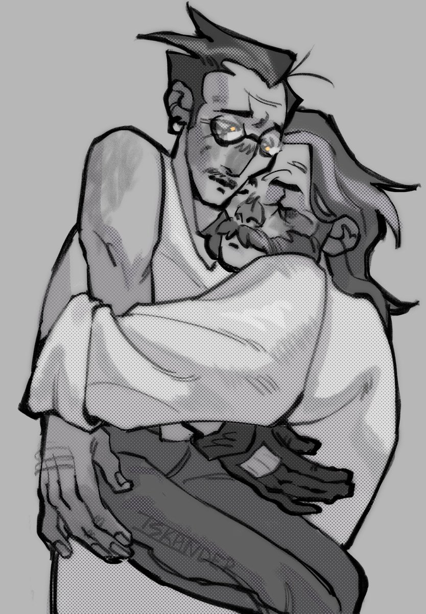 ISKANDER_TM_'s tweet photo. every now and then I neeed to draw huggers that are potentially can break several bones just to get the right compression 
 
gotta go to sleep now https://t.co/942ffBl3Jq