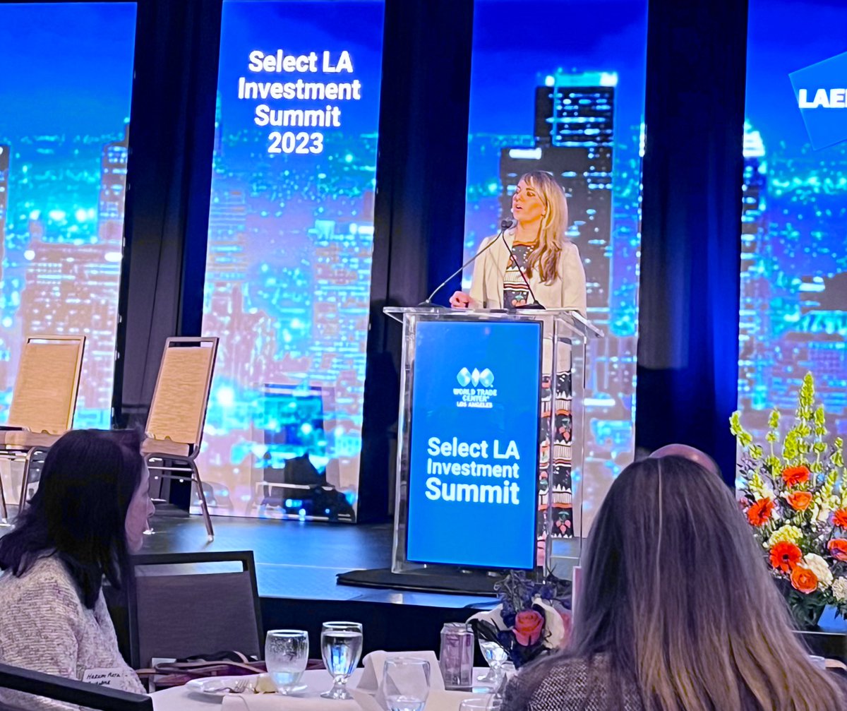 Earlier today, our own <a href="/desai_emily/">Emily Desai</a> spoke at the 2023 #SelectLA Investment Summit to highlight the unbeatable opportunities for international founders in California.

Thank you for having us, <a href="/WTCLosAngeles/">WTC Los Angeles</a>!

#GOBizInternational