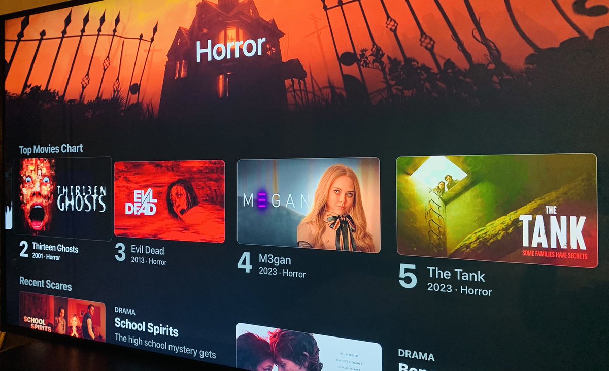 PixieRevolution's tweet photo. Go The Tank! Only 1 DAY after being released on demand in the US, and our little indie horror film has already hit #5 on AppleTV’s Top Movie Chart!

#thetankmovie #m3gan #evildead #horrormovie #happydogentertainment #girlmonsters #badbitch #heroine #lucianebuchanan 
#nowplaying https://t.co/D6ZCQxBMc2