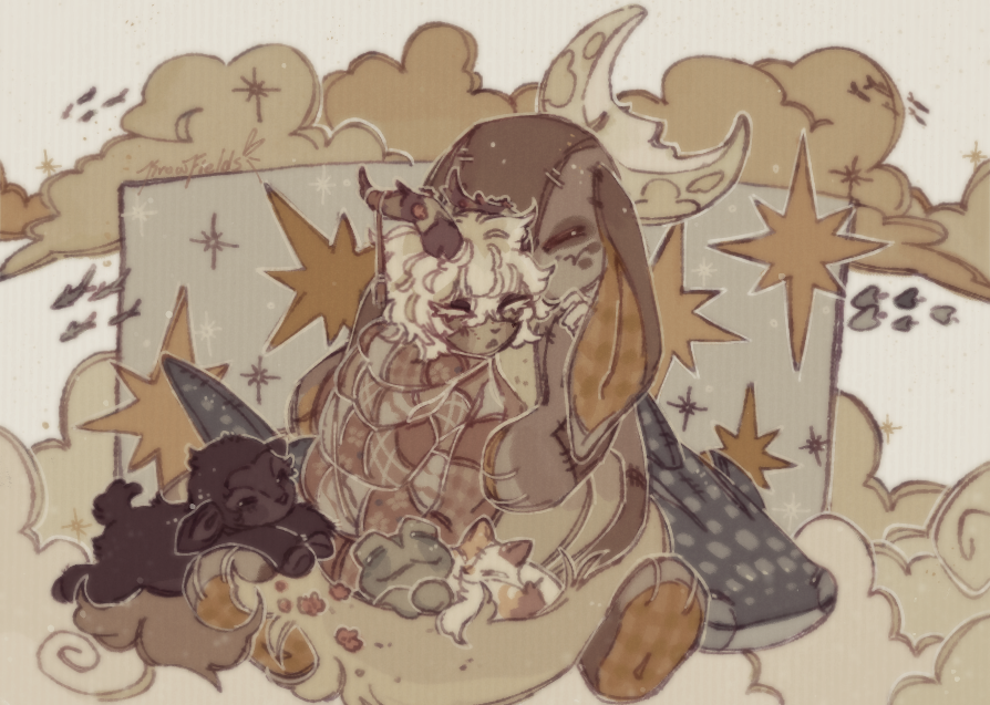 KrowFields's tweet photo. at home 💕🌻 
beautiful new custom design made by @Eefoj_ 🌜 https://t.co/MVOA3OPLKf