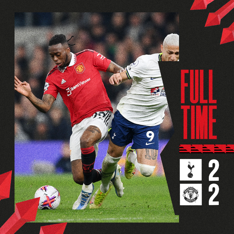 ManUtd's tweet photo. ⏹ The points are shared in north London.

#MUFC || #TOTMUN