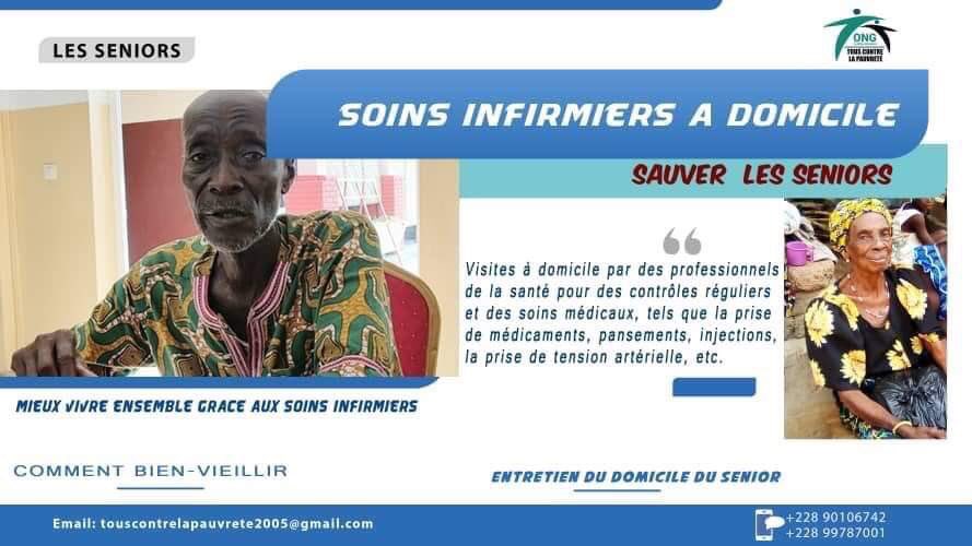 Soins infirmiers à domicile aux seniors au Togo