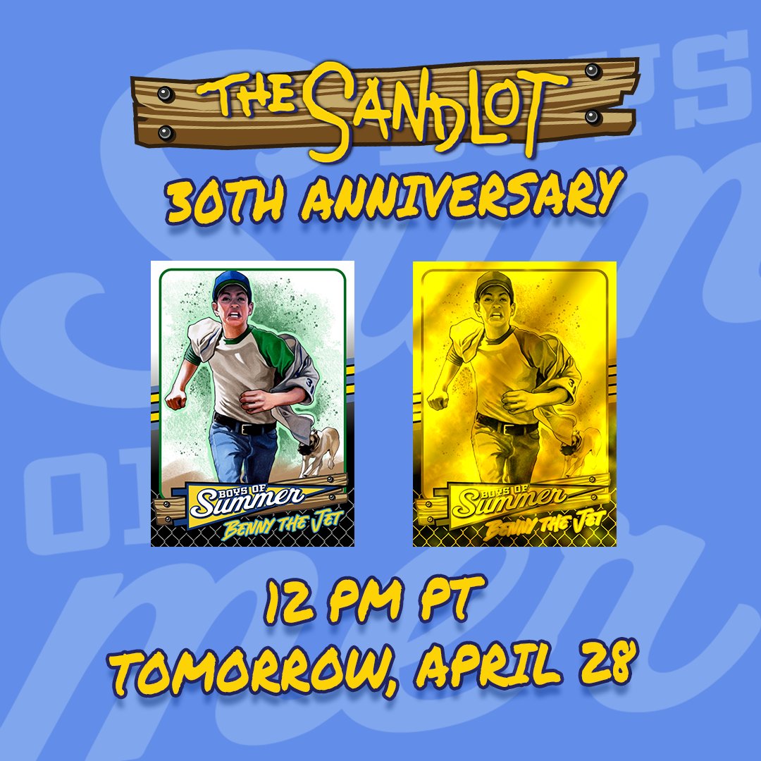 Tomorrow is the big day! ⁠ ⁠ The Sandlot 30th Anniversary Digital Collectibles drop at 12 PM PT on the WAX blockchain.⁠ From the digital packs to the physical redeemables, we’re pumped to share this collection with YOU! Make sure to set your clocks to 12PM PT to snatch up a…