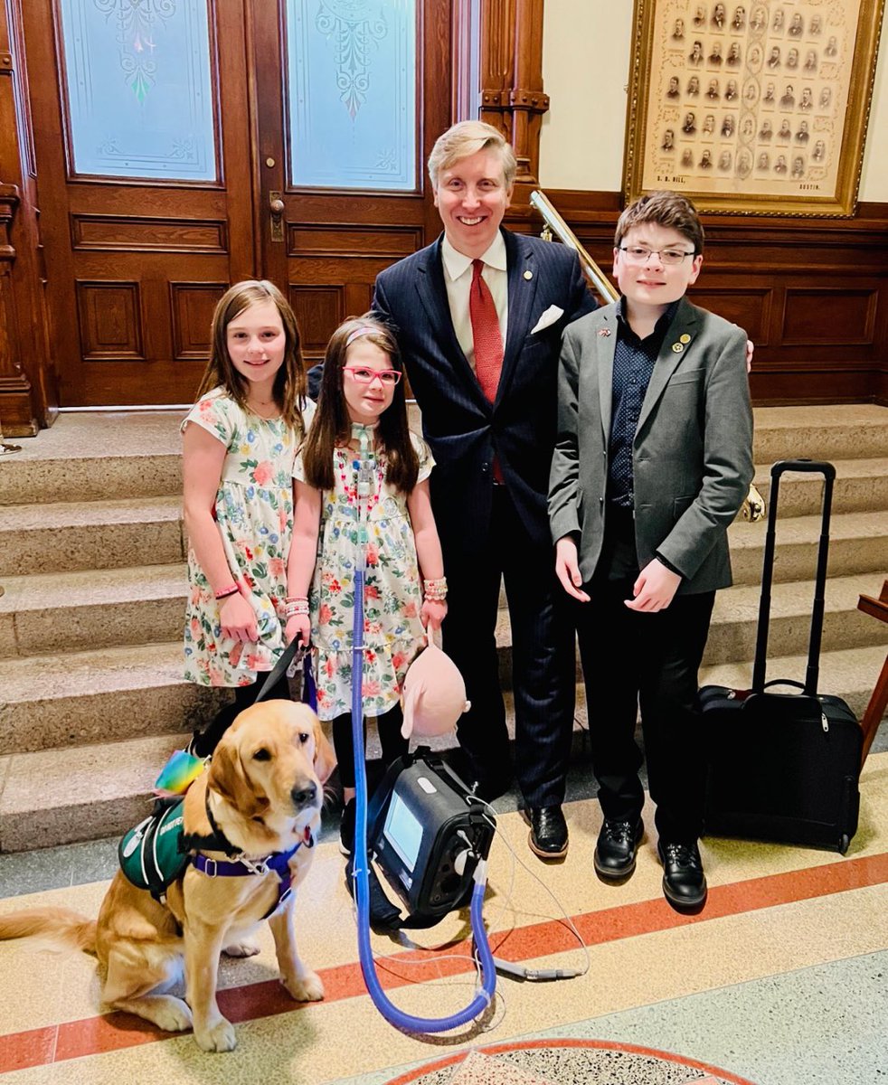 TanParkerTX's tweet photo. Some of Texas' strongest fighters joined me in the Senate to support #SB2143, my bill to help reduce the waiver waitlists impacting medically fragile children. Every life is precious, & Texas must take action to protect our most vulnerable. Thank you for being brave champions at your Texas Capitol!! #txlege