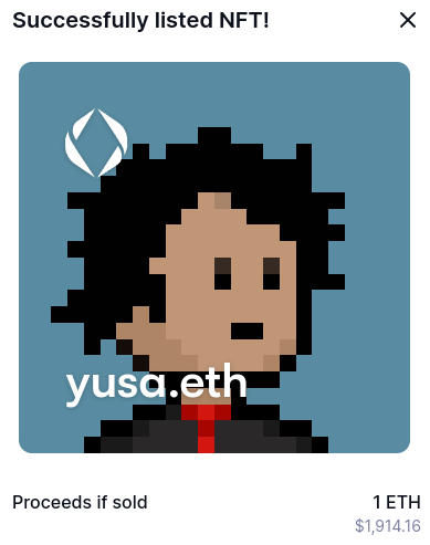 rustyqt_eth's tweet photo. Looking for a recognizable crypto profile? I just listed my 4-letter, pronounceable #ENS name yusa.eth @Uniswap #NFT
 https://t.co/Y7U2IV5yv5 https://t.co/8ir3pws5yJ