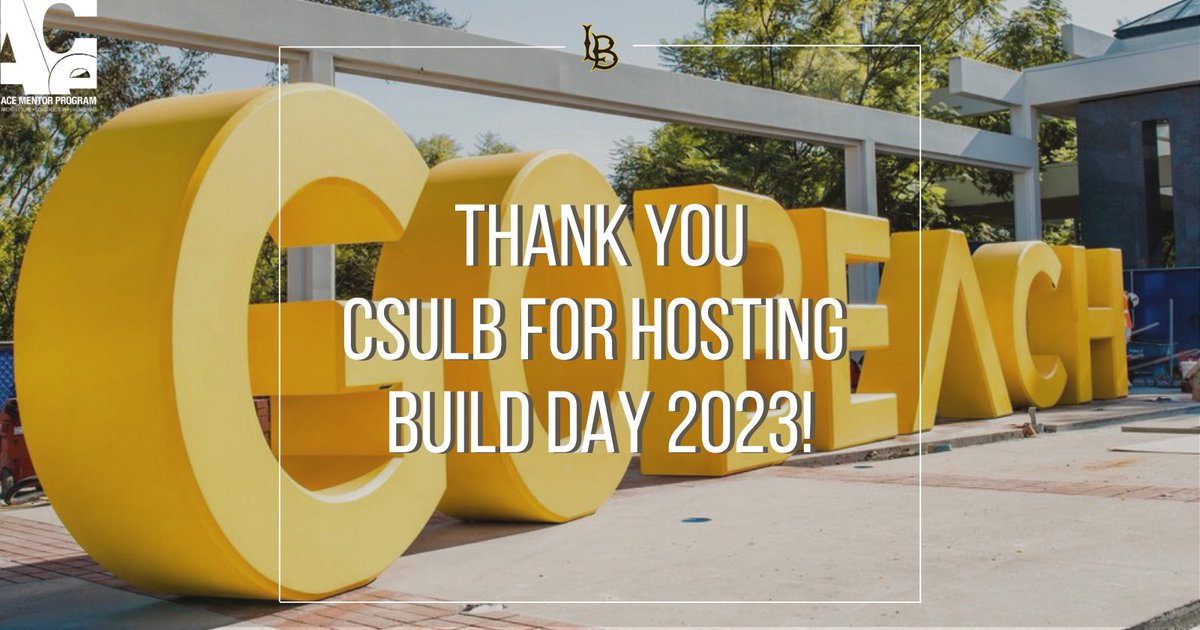 ACEMentorLA's tweet photo. We want to extend a huge #THANKYOU to California State University, Long Beach for hosting Build Day 2023 this Saturday, April 29th! We appreciate your generous #support!
#ACEMentor #ACEMentorLA #ACEMentorProgram #ACEMentors #ACEScholarships #HigherEducation #ACEINSIDER #College https://t.co/qlDzPejjD4