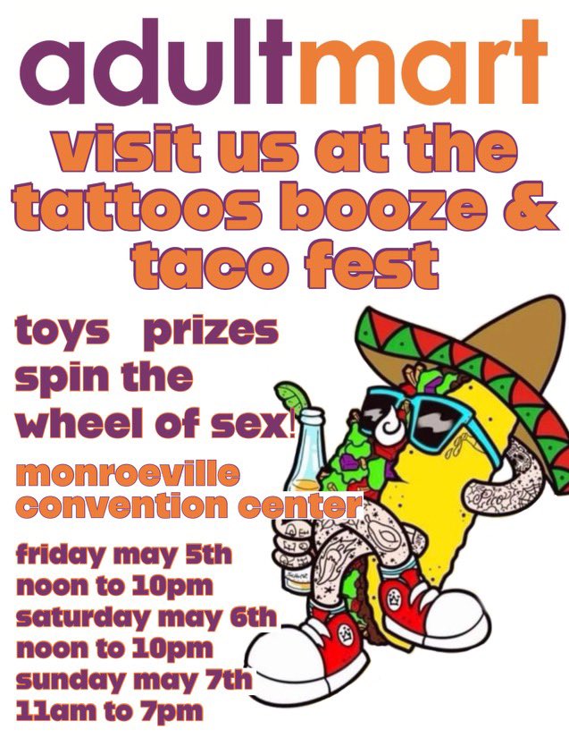 See you next weekend at the Tattoos Booze & Taco Fest in Monroeville, Pennsylvania!