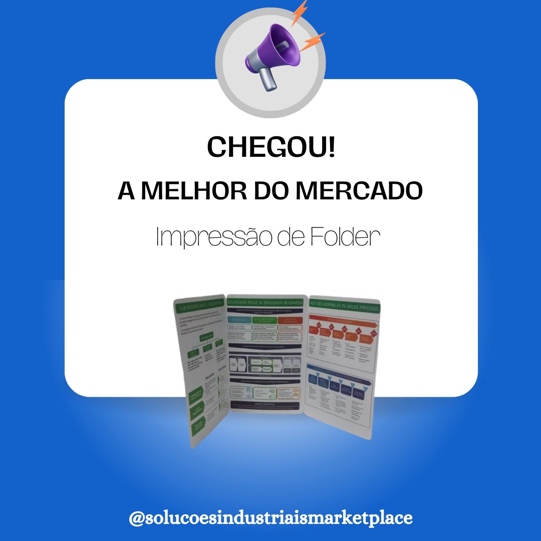 solucoesindustr's tweet image. O Soluções Industriais é um portal simplificado e eficiente para a busca de impressão de folder e outros itens do segmento industrial. Venha cotar conosco: bit.ly/3n3Pbhc

#cotaçao #orçamento #industrial #impressao #folder