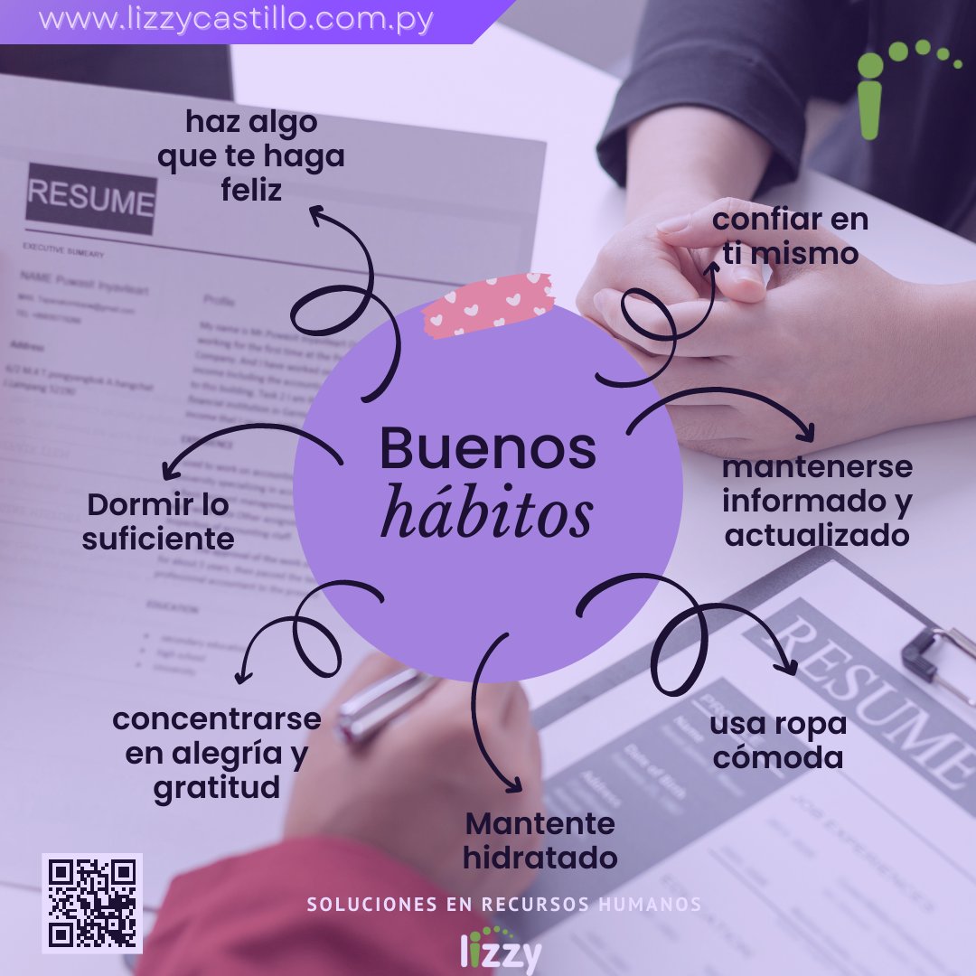 LConsultora's tweet photo. ¡Buen Jueves! Les dejamos unos buenos tips de algunos buenos hábitos que podemos seguir💯
No te olvides de visitar nuestra página web https://t.co/ramBHjx7BR también escaneando nuestro código QR para enterarte de todos nuestros servicios. #solucionesenrrhhlizzy #paraguay #rrhhpy https://t.co/38Ur5lErsf