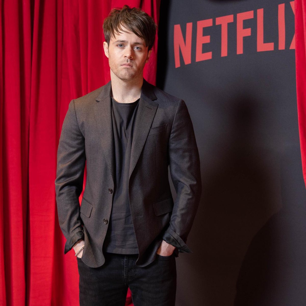 Joey Batey at yesterday's Netflix event