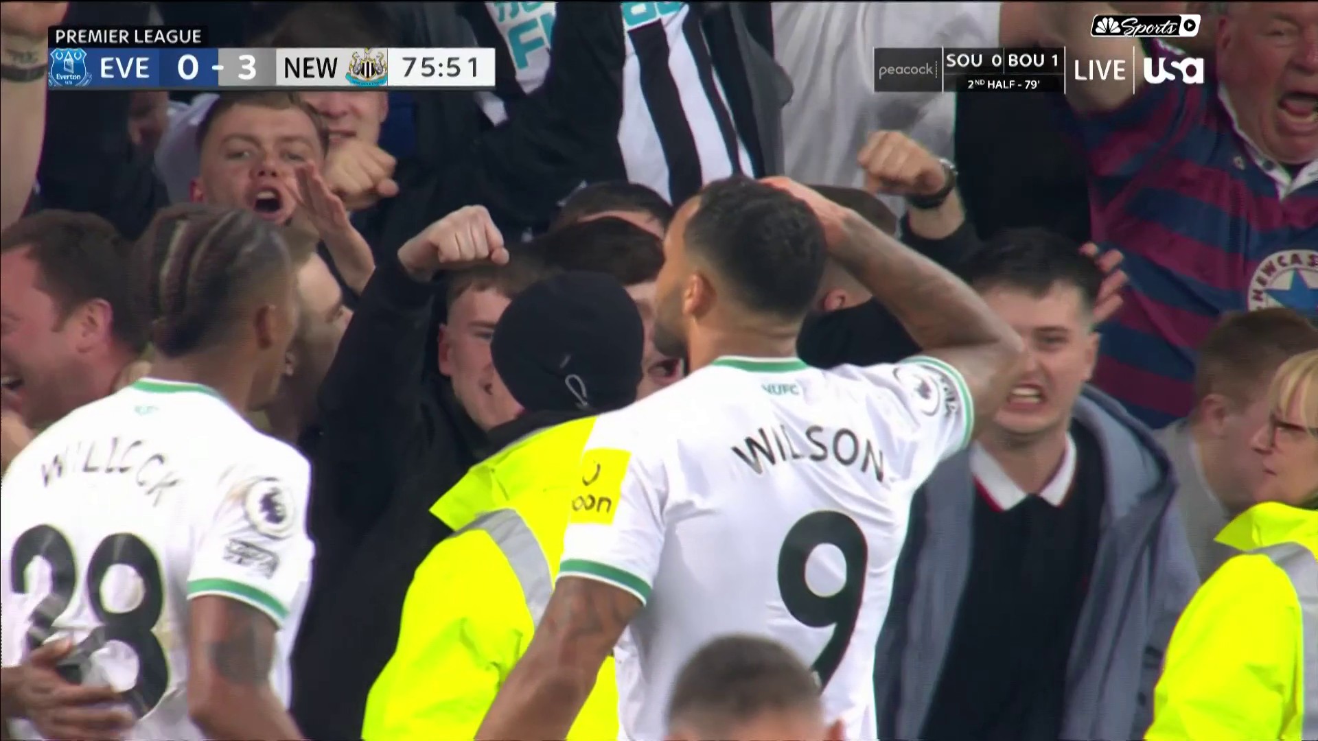 CALLUM WILSON PICKS OUT THE TOP CORNER PERFECTLY! 🤩

📺; @USANetwork | #EVENEW”