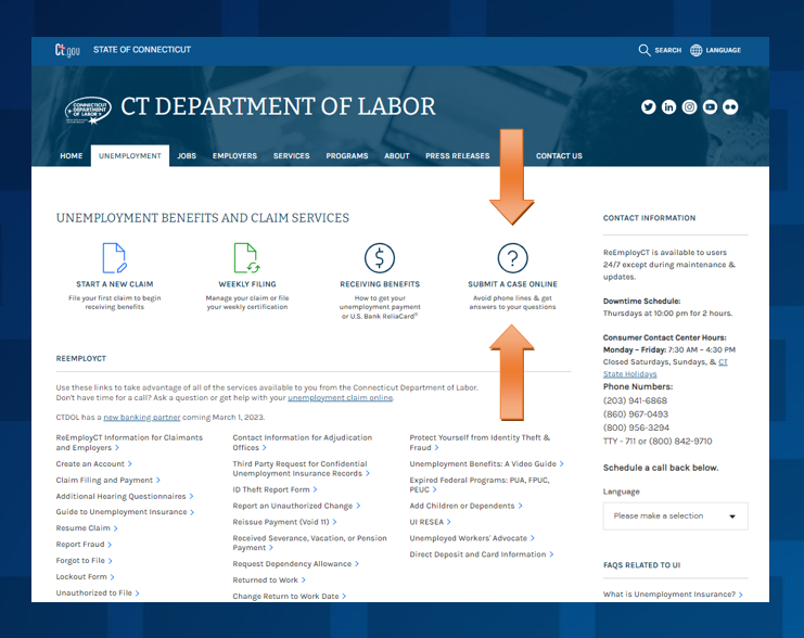 CT Dept. of Labor on Twitter "Unemployment question? Start online & avoid waiting for a