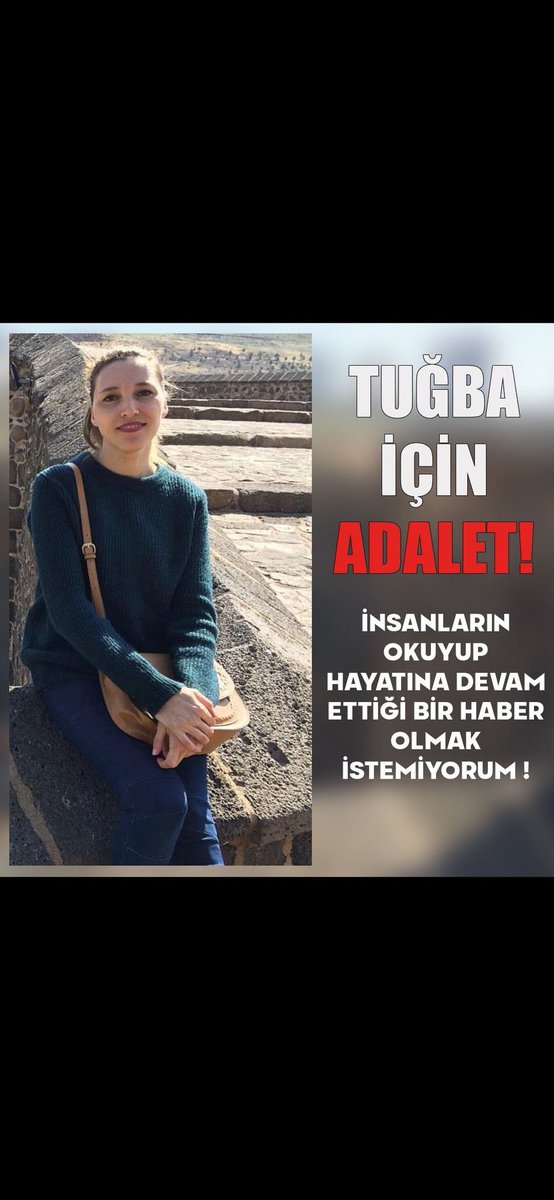 SEZEN_TTL's tweet photo. @jjuwark Lütfen destek olun #tuğbayıihmalleröldürdü https://t.co/KB6lWSzO1U