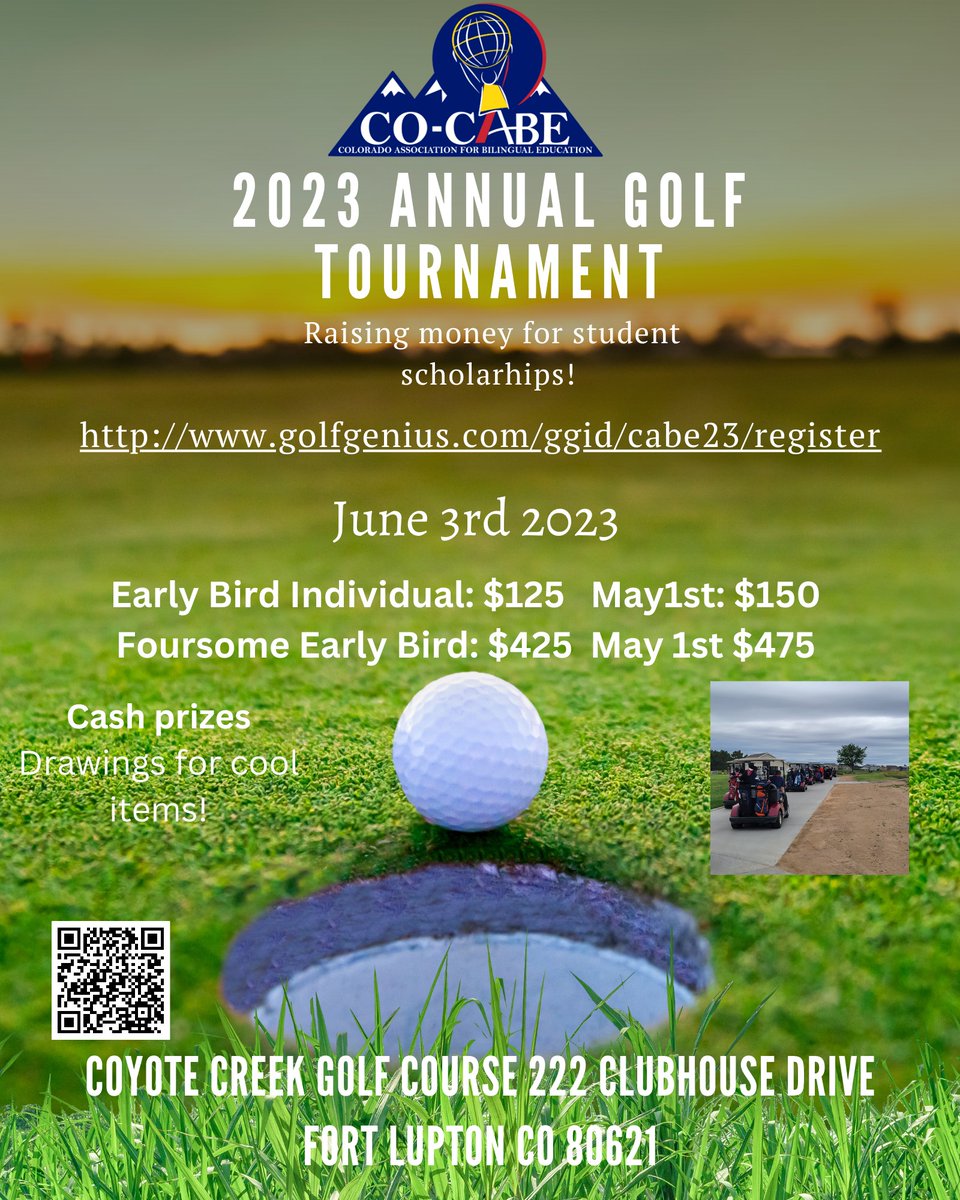 Colorado_CABE's tweet photo. Early Bird Registration CO-CABE Golf Tournament - https://t.co/0CnpLPU8Pn https://t.co/80mEFBJcgp
