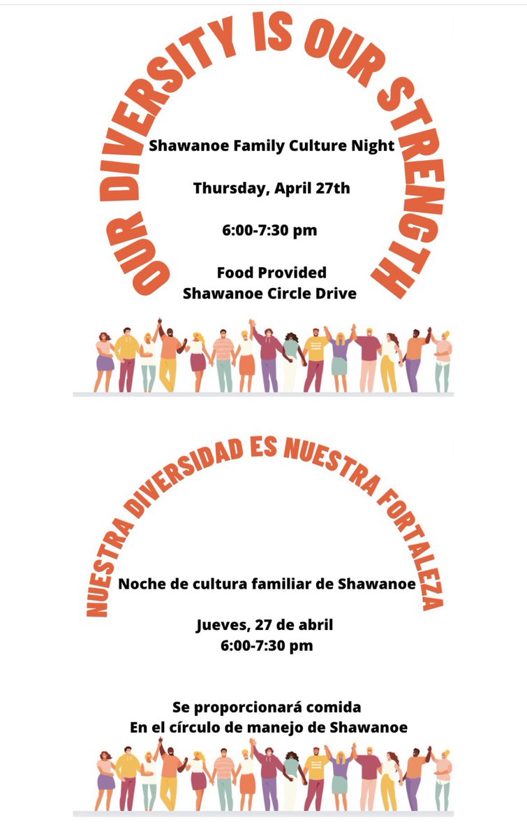 SMSDMrsMason's tweet photo. Diversity is our strength! I can’t wait to celebrate with all these amazing families willing to share with our community at Culture night. @shawanoe https://t.co/h0RxI6PPO9