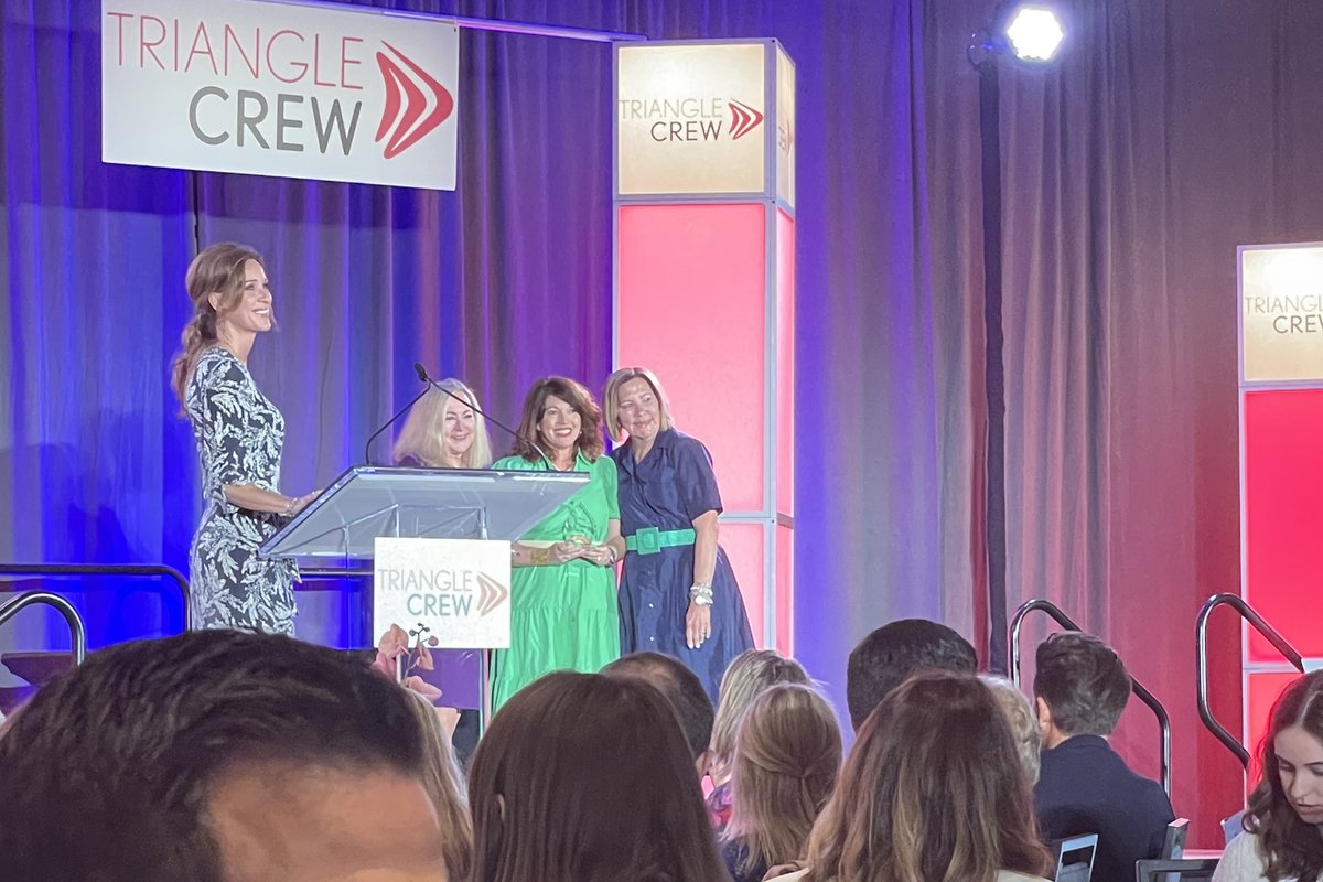 Congratulations to Tonya Mills and Kerry Saunders on winning the TCREW Excellence Award! There were many deserving nominees in all the award categories triprop.com/tonya-mills-an… @Triangle_CREW #tcrewchampion