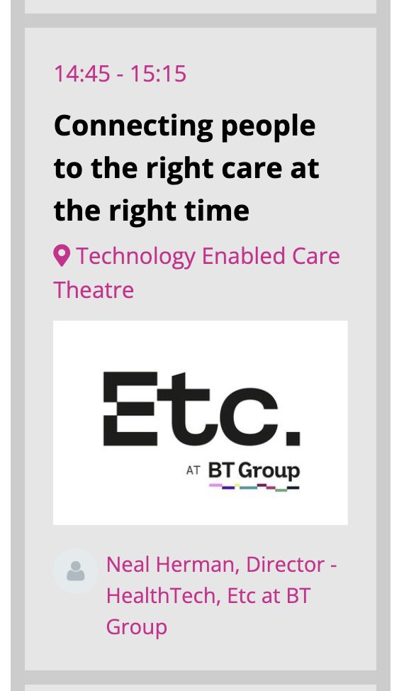 Spent the day at @DHS_London topped off with us presenting on the work @WarringtonPCN and EtcHealth from @BTGroup are doing together. Cloud based telephony, triage, and proactive care for our patients with long term conditions. Missed my opportunity to catch @fhussain73 though 😞