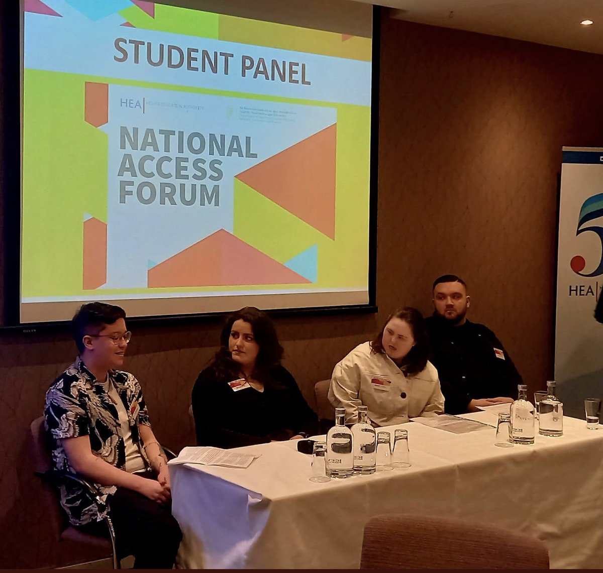 Making it real, hearing the student experience at the National Access forum today. Thank you student panel for an insightful session. ⁦<a href="/hea_irl/">HEA</a>⁩  ⁦<a href="/HEAaccess/">HEA Access</a>⁩  #DARE #HEAR