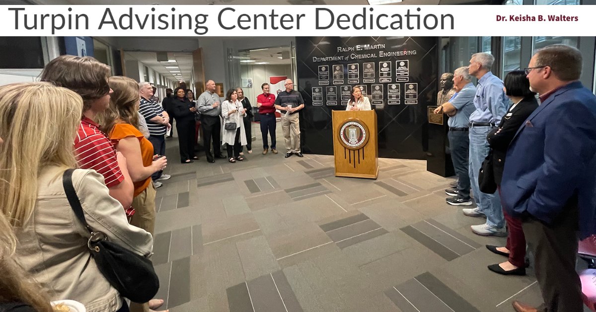 CHEG_UARK's tweet photo. Thank you to everyone who joined us for the dedication of the Dr. Jim L. Turpin Student Advising Center this month. Seeing so many alums join the Mourot and Turpin families for the ribbon cutting was wonderful!
#cheguark #ArkansasEngineering https://t.co/fGNUYGt1jX