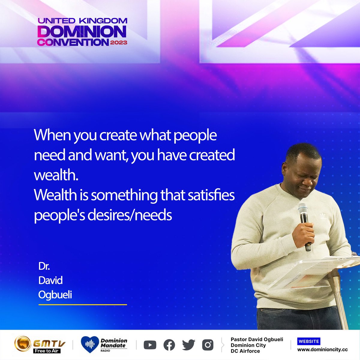 DominionCityLdn's tweet photo. Ministering Live: Dr David Ogbueli
#UKDominionConvention2023 #dominioncityuk  #pastordavidogbueli https://t.co/J6gi67JVwQ