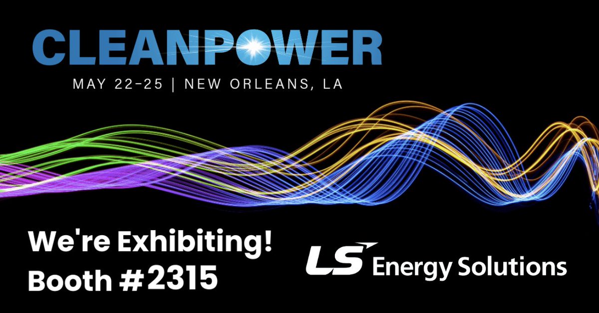 LSEnergy_'s tweet image. We’re just a month out from this year’s #CLEANPOWER2023, and our team can’t wait to debut our brand new booth in New Orleans, featuring models of our AiON-ESS family of products @USCleanPower