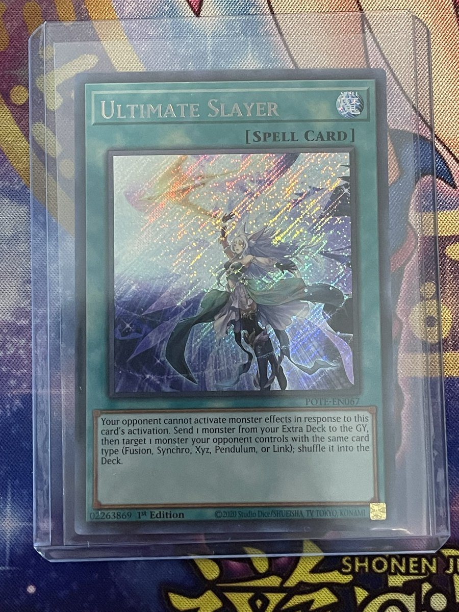 NikkoYGO's tweet photo. Ultimate Slayer - Secret Rare #yugioh https://t.co/6mROqTmMou