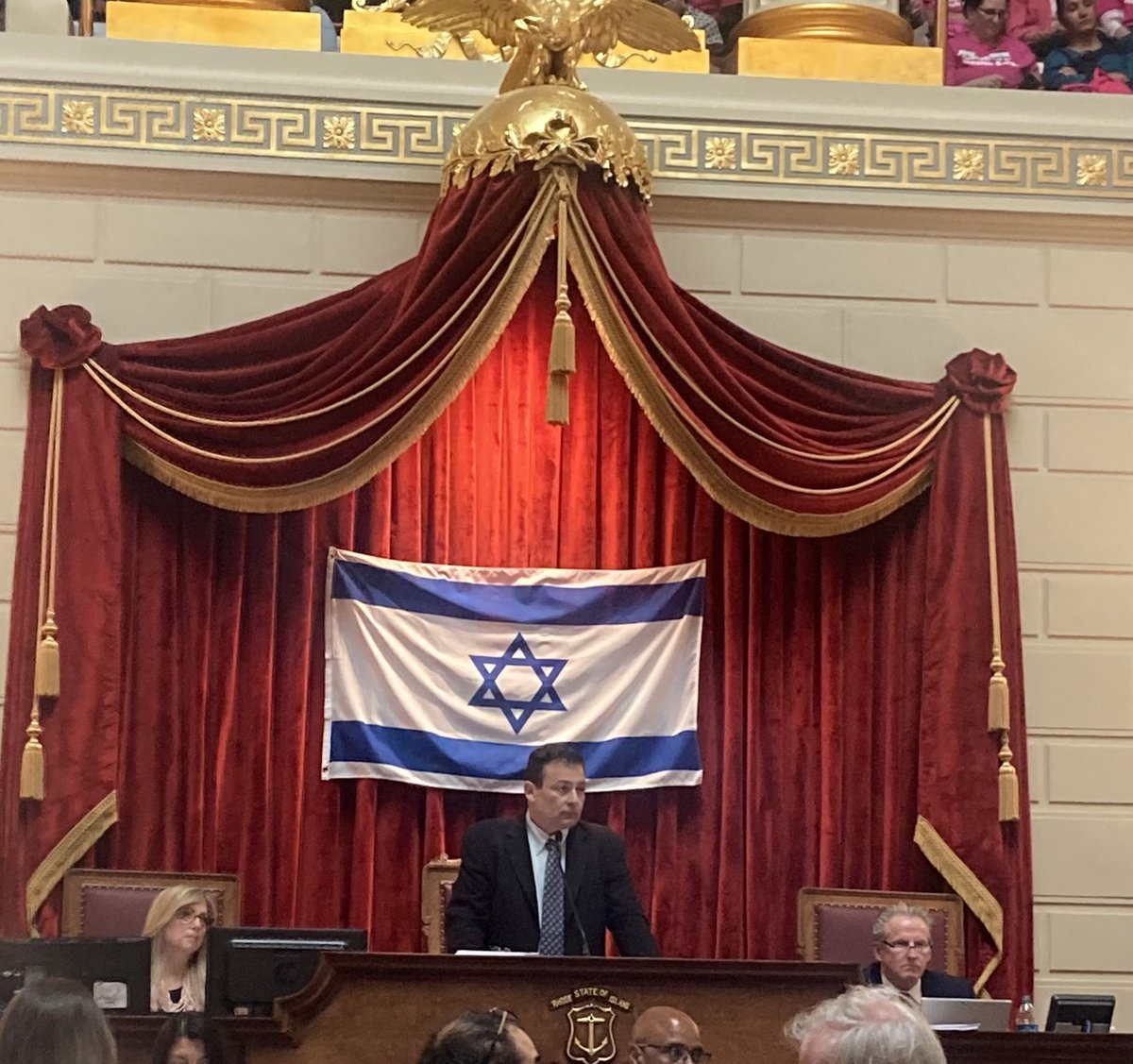 Today we are celebrating Israel’s 75th. RI does a lot of trade with Israel and they are most Democratic!