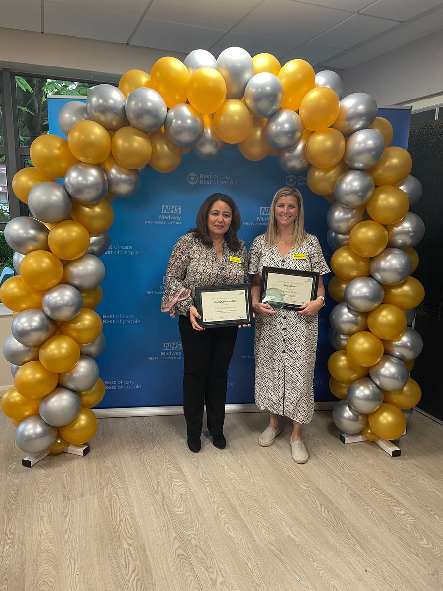 Fabulous achievement for us today at <a href="/Medway_NHS_FT/">Medway NHS Foundation Trust</a> annual staff awards. Congratulations <a href="/SuzanneThake/">Suzanne Thake</a> for everything you do to improve nurse education in NICU and for the many babies who were kept safe because of you. TY <a href="/HELENHARIZAJ/">HELEN HARIZAJ</a> for support &amp; Sarah Clerk our amazing matron