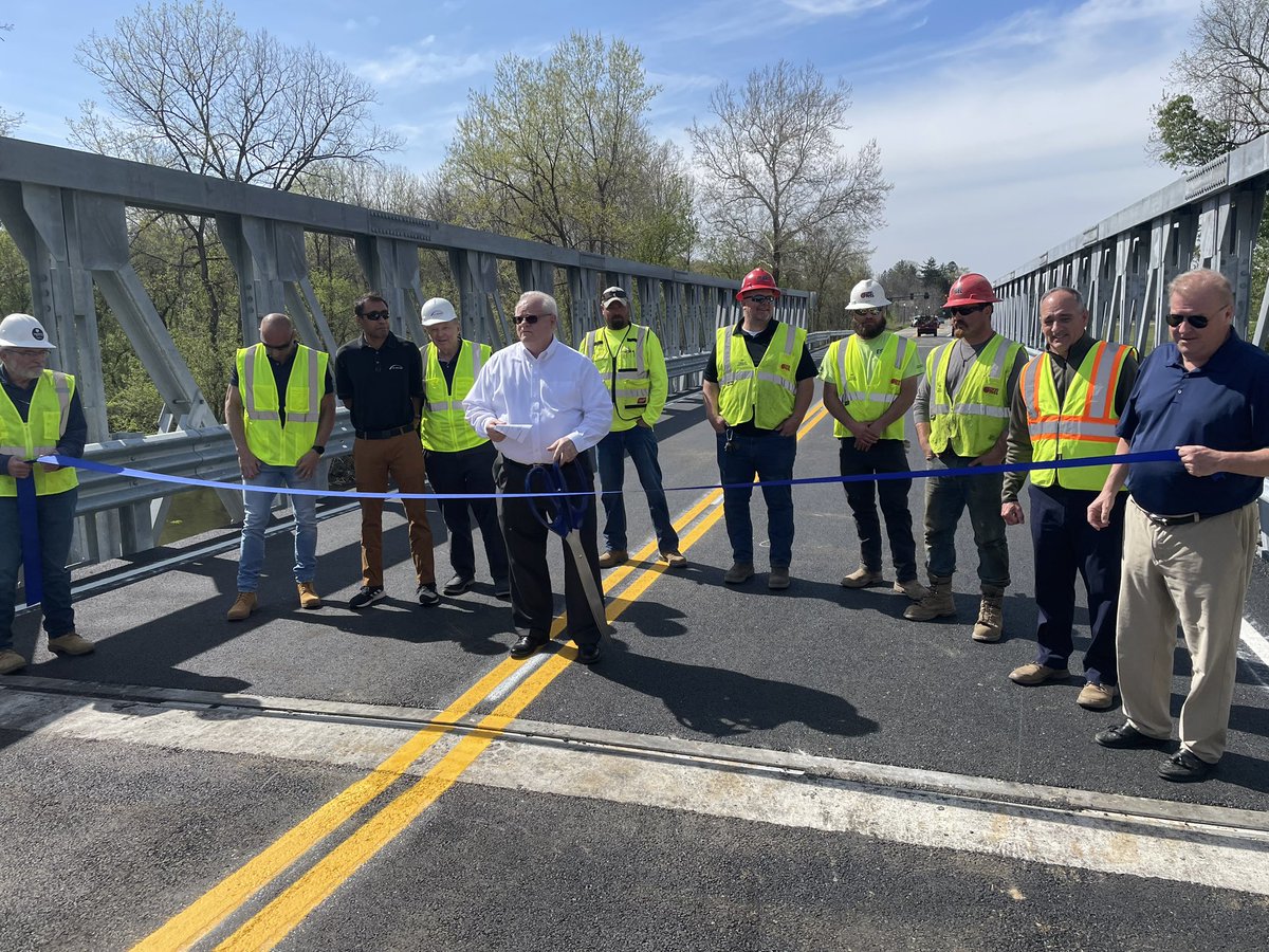 The Cherry Valley Road Temporary Bridge is officially open