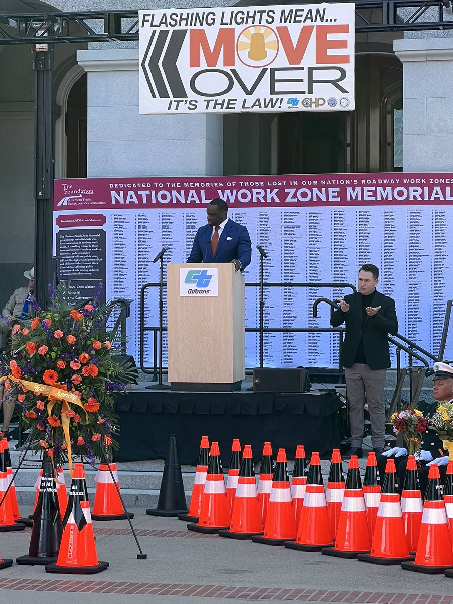 CA_Trans_Agency's tweet image. There is no day more important —nor more difficult—than @CaltransHQ Annual Workers Memorial.  For the families of the 191 @CaltransHQ employees killed on the job since 1921, our hearts are heavy for your loss and our support is unwavering. #BeWorkZoneAlert #MoveOver