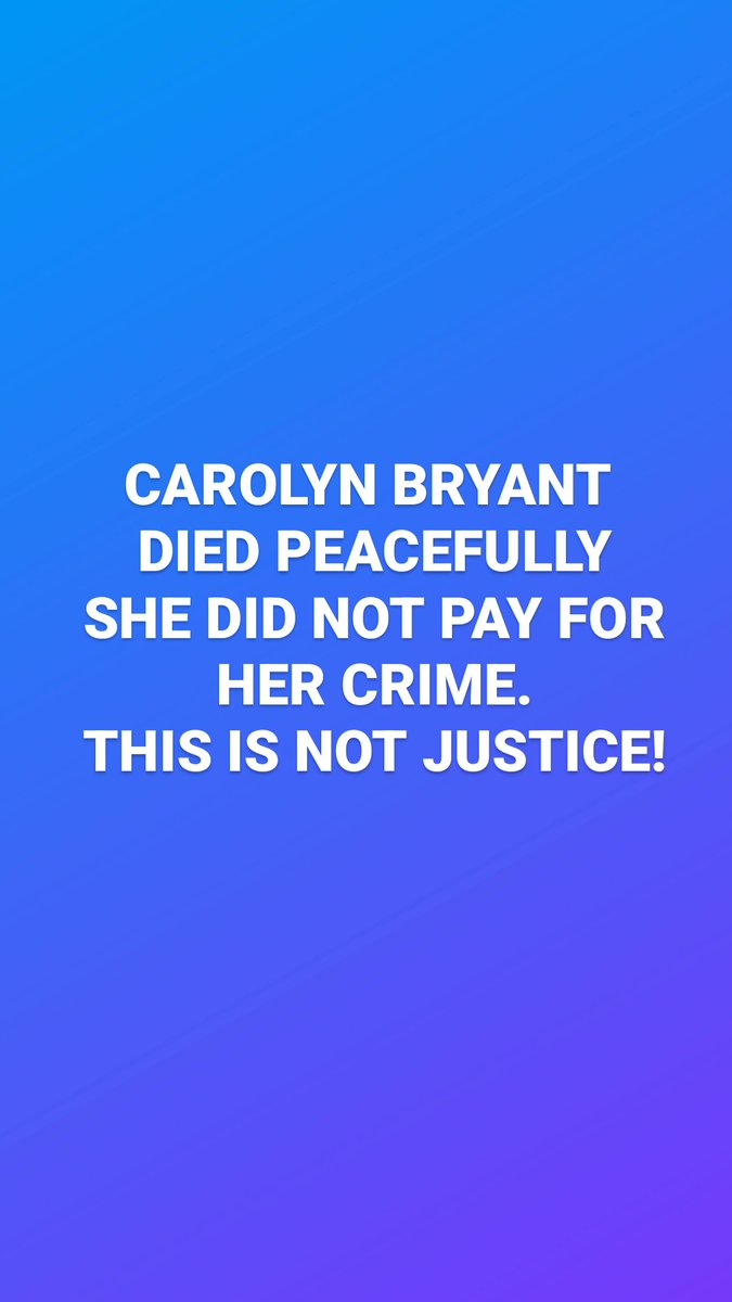 #JusticeWillBeServed
#CarolynBryant
#Demon