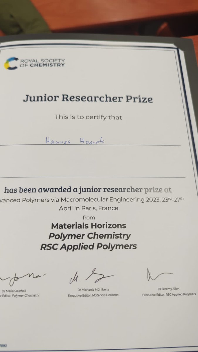Hannes Houck (@houckhannes) on Twitter photo Had a great time and good discussions <a href="/APME2023/">APME 2023</a> in Paris! Thanks to the organisers for hosting us all, and thanks <a href="/RoySocChem/">Royal Society of Chemistry</a> journals for the award!! @IASWarwick <a href="/warwickchem/">Warwick Chemistry</a> <a href="/EutopiaUni/">EUTOPIA</a> Had a great time and good discussions <a href="/APME2023/">APME 2023</a> in Paris! Thanks to the organisers for hosting us all, and thanks <a href="/RoySocChem/">Royal Society of Chemistry</a> journals for the award!! @IASWarwick <a href="/warwickchem/">Warwick Chemistry</a> <a href="/EutopiaUni/">EUTOPIA</a>