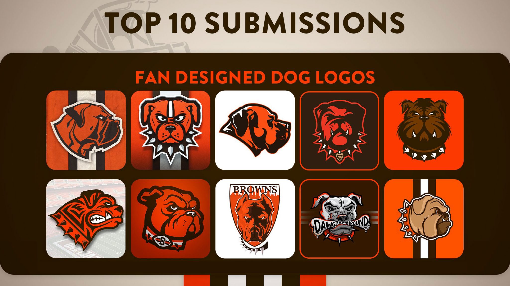 Chris Creamer on Twitter "Cleveland Browns Reveal Top 10 Submissions