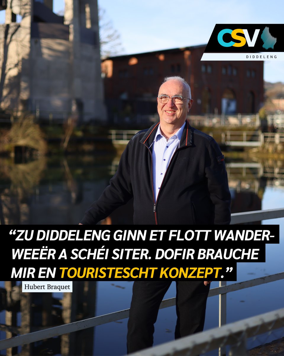 CSVDiddeleng's tweet photo. Haut stellen mir iech den Hubert BRAQUET fir. Mat engem touristeschen Message!
MÉI NO. MÉI DIDDELENG. MÉI BEWEEGEN.
#csvdiddeleng #gemengenwalen2023 #echkawielen #jepeuxvoter #ichkannwaehlen #icanvote https://t.co/rIdAJlTvF2