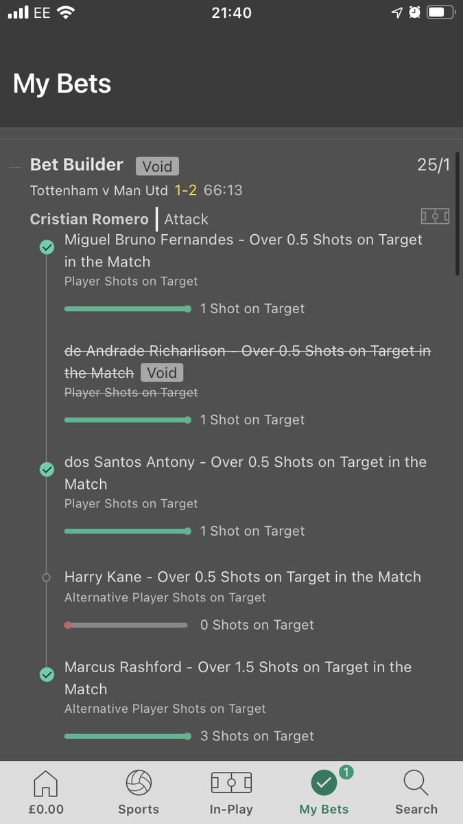 timmulock's tweet photo. Why is this void and not offering cash out anymore @bet365 ? https://t.co/214SzrsF0D