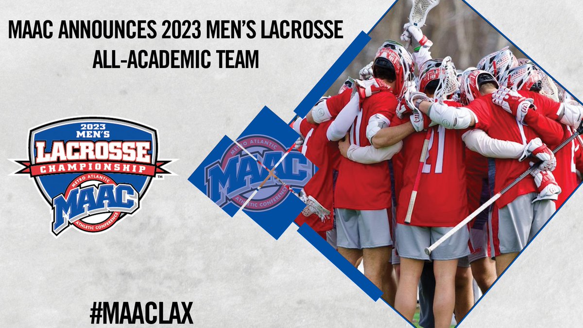 MAAC Announces 2023 Men's Lacrosse All-Academic Team🥍📚

📰:bit.ly/424plMB

#MAACSports x #MAACLAX