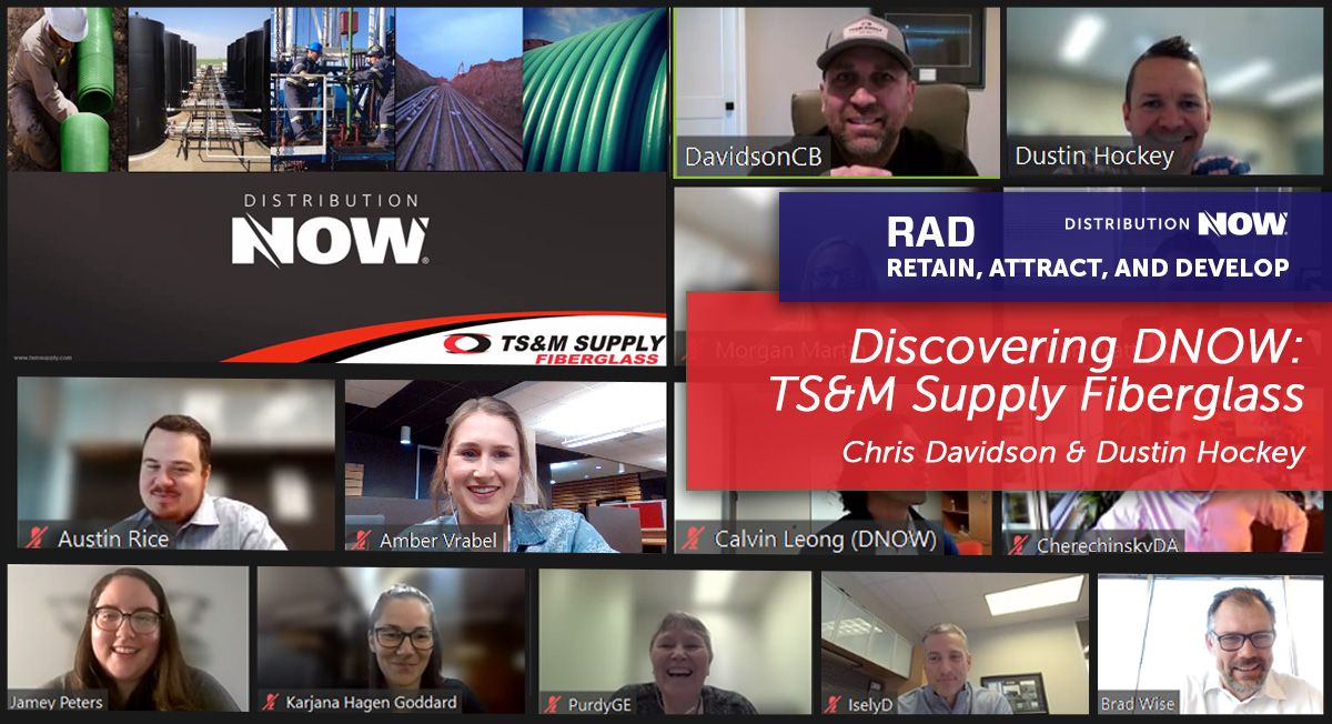 DNOWInc's tweet image. #DistributionNOW R.A.D. was honored to have Chris Davidson and Dustin Hockey from our TS&amp;amp;M Supply #Fiberglass team present on the added value TS&amp;amp;M Supply Fiberglass brings to #DNOW and our customers.

#DNOW #EnergyDelivered #leadership #employeedevelopment #training