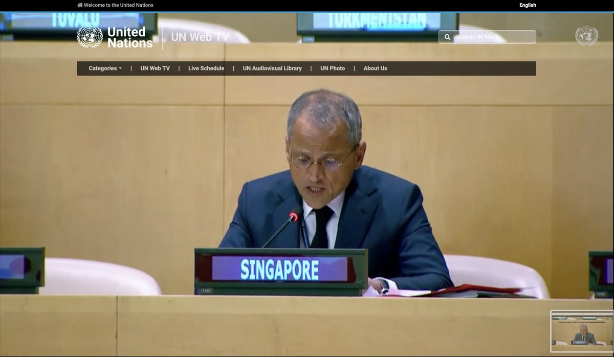 .@SingaporeUN at Member State consultation for #SummitofFuture: #HLAB report is timely & relevant to discussions taking place on #multilateralism, calls for actionable recommendations to feed into #UN processes.